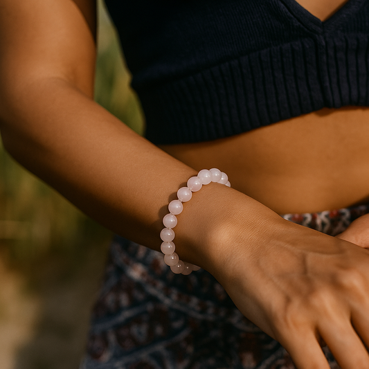 Rose Quartz Bracelet – Stone of Love, Compassion & Harmony
