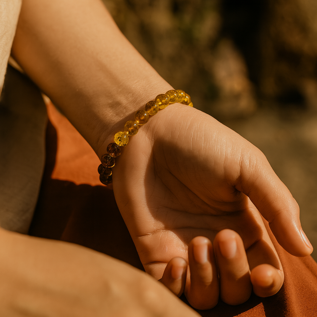 Citrine Semi-Precious Stone Bracelet – Stone of Success & Positivity