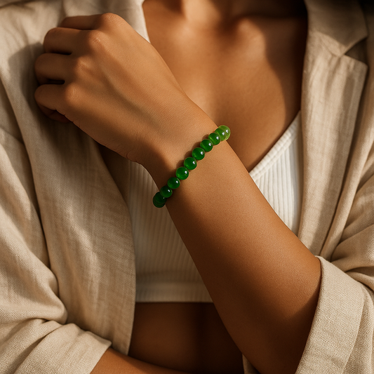 Green Aventurine Bracelet – Stone of Luck, Prosperity & Positivity