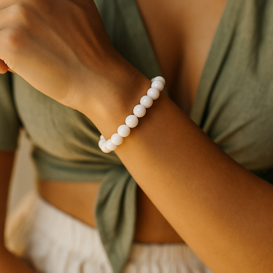 White Quartz Bracelet – Stone of Clarity, Calmness & Healing