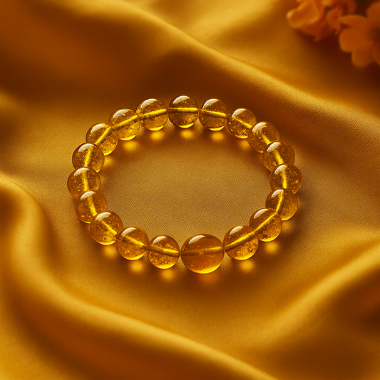 Citrine Semi-Precious Stone Bracelet – Stone of Success & Positivity