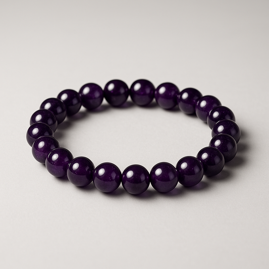 NAMAN Divine Amethyst Semi-Precious Stone Bracelet – Spiritual Calmness & Inner Strength
