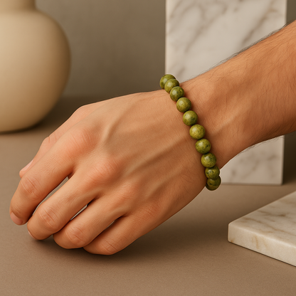 NAMAN Divine Serpentine Semi-Precious Stone Bracelet – Spiritual Energy & Protection